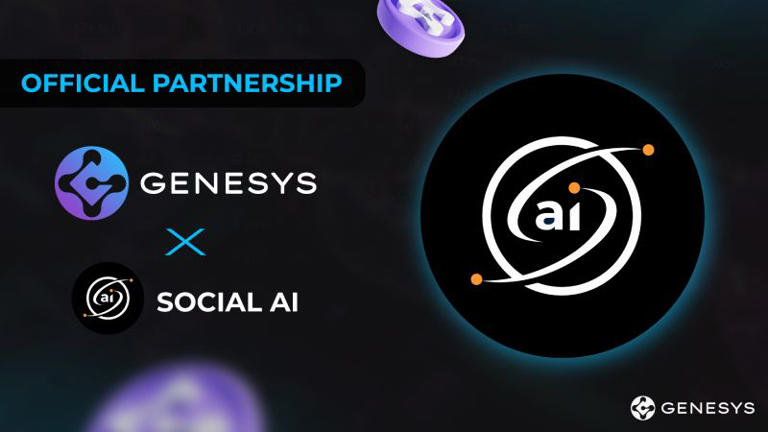 Genesys Network se asocia con Social AI para potenciar la inteligencia artificial en blockchain.