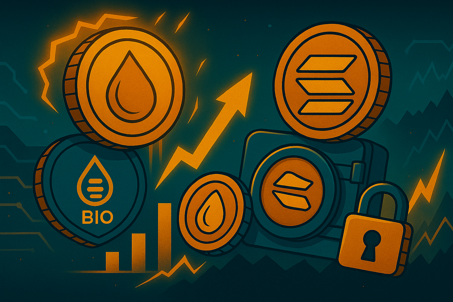 Grandes Desbloqueos de Tokens: Sui, Bio y Solana Liberan Millones