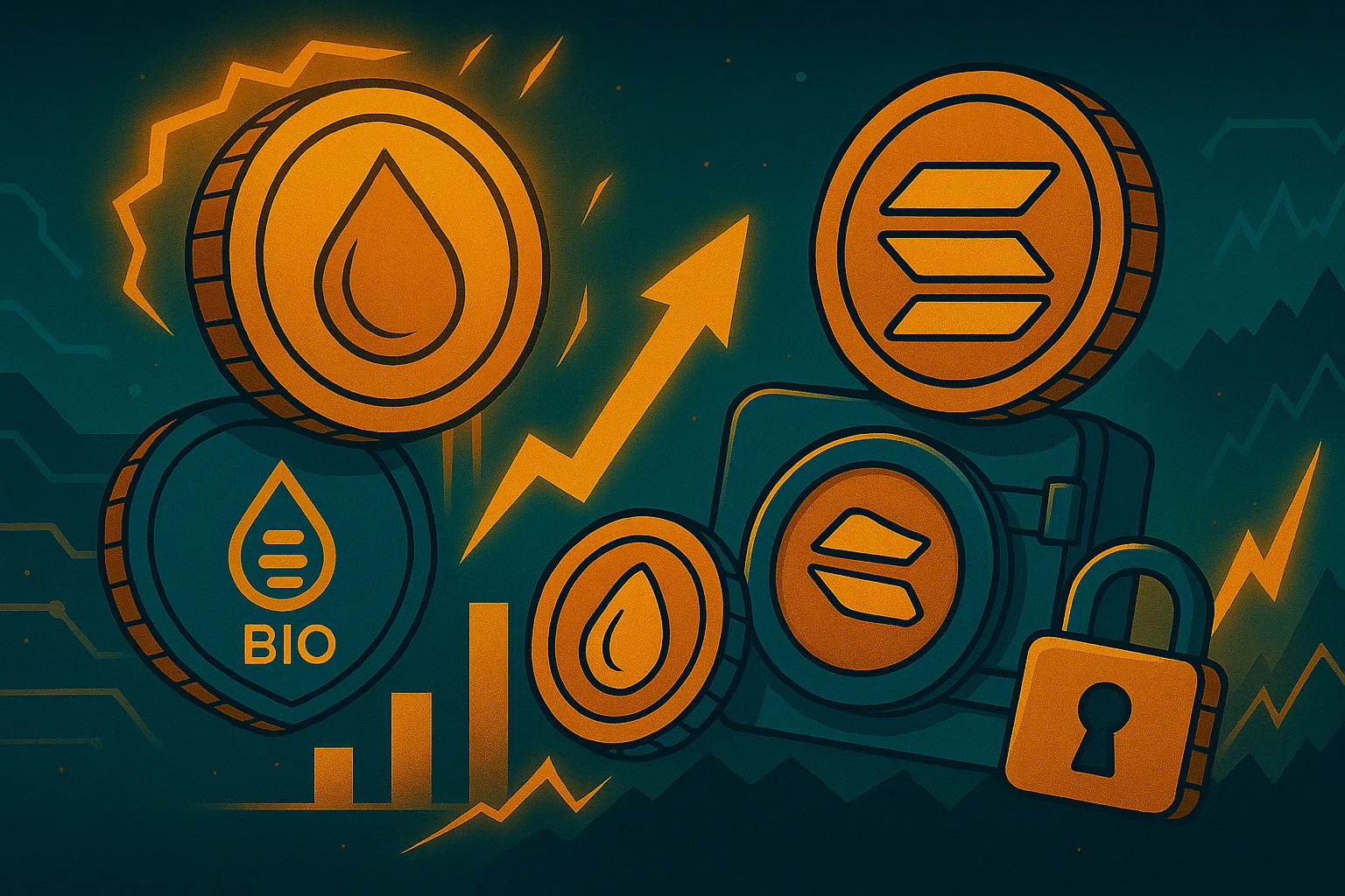 Grandes Desbloqueos de Tokens: Sui, Bio y Solana Liberan Millones