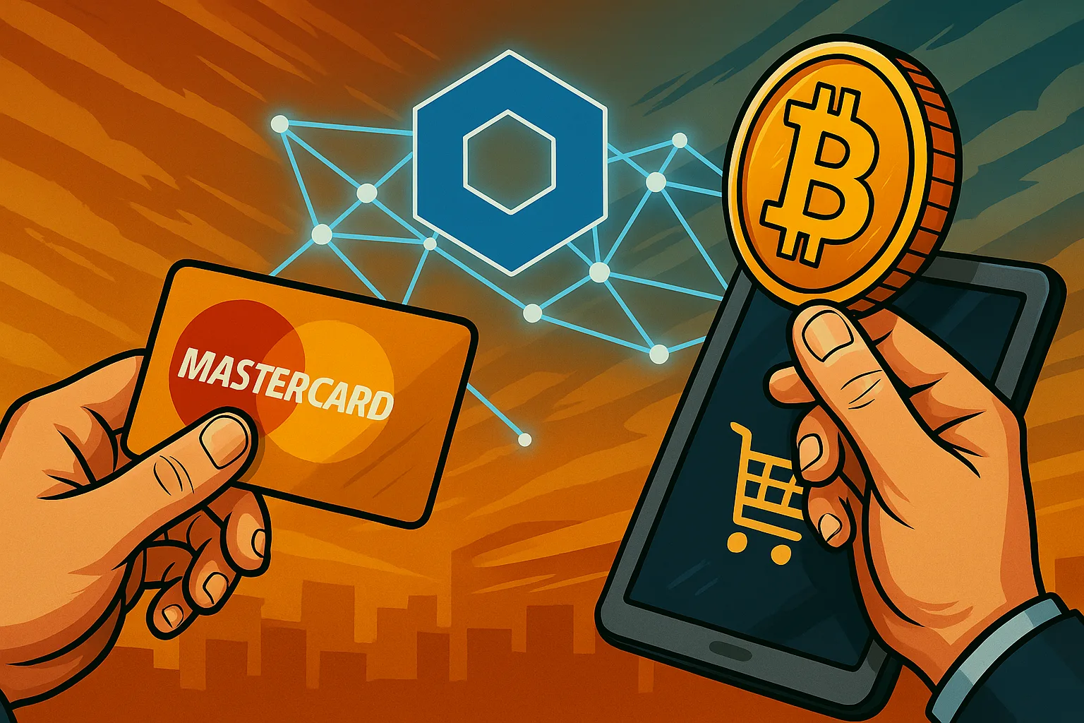 Mastercard y Chainlink se Asocian para Permitir Compras de Criptos