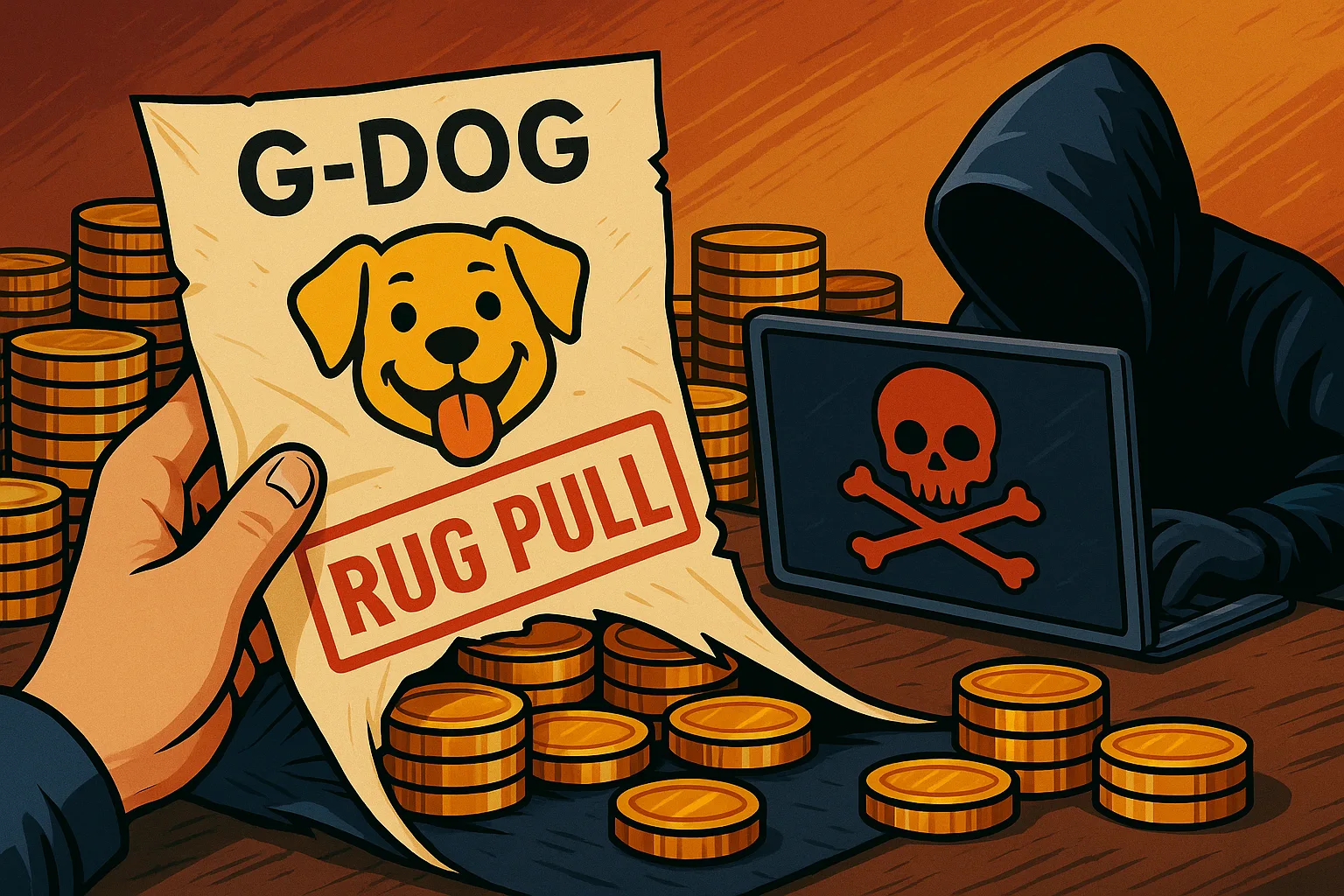 Destapando Estafas: El Caso de G-DOG, un Rug Pull al Descubierto